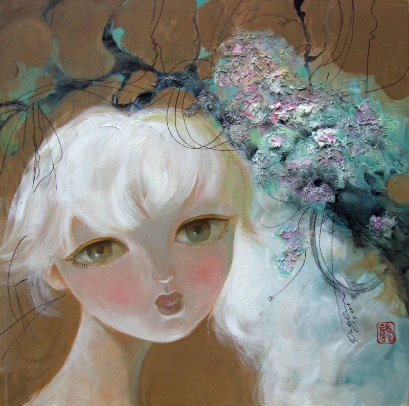 White Hair Girl by artist Ping Irvin
